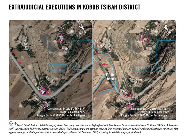 Unverifiable Amnesty satellite images intended to reinforce the charge that Eritrea committed extrajudicial executions